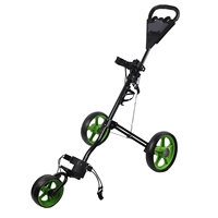 Accessory  Push Cart  Bag Cart 3 Wheeled Folding Cart with Quick Braking for Game Training Practice  Push Cart