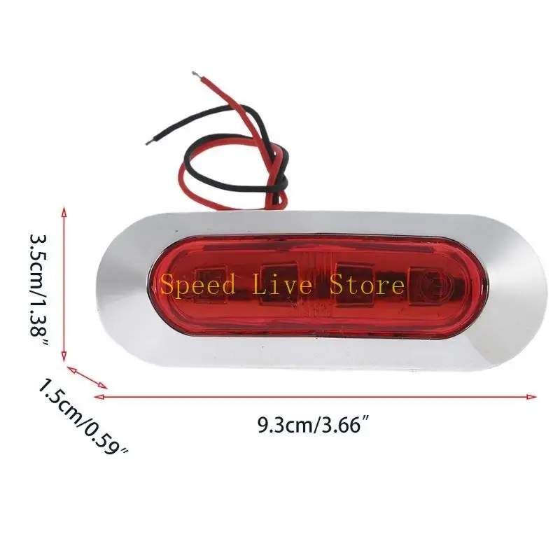 547C 10x Waterproof LED Side Marker Lights Clearance Lamp for Camper Truck Trailer RV