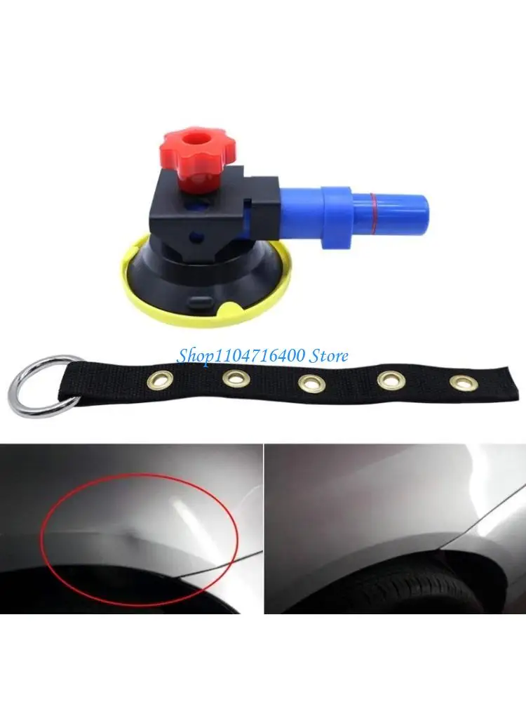 

y1gd Car Dent Repair Tool Set Vacuum Suction Cup with Fabric Straps for Vehicle Body