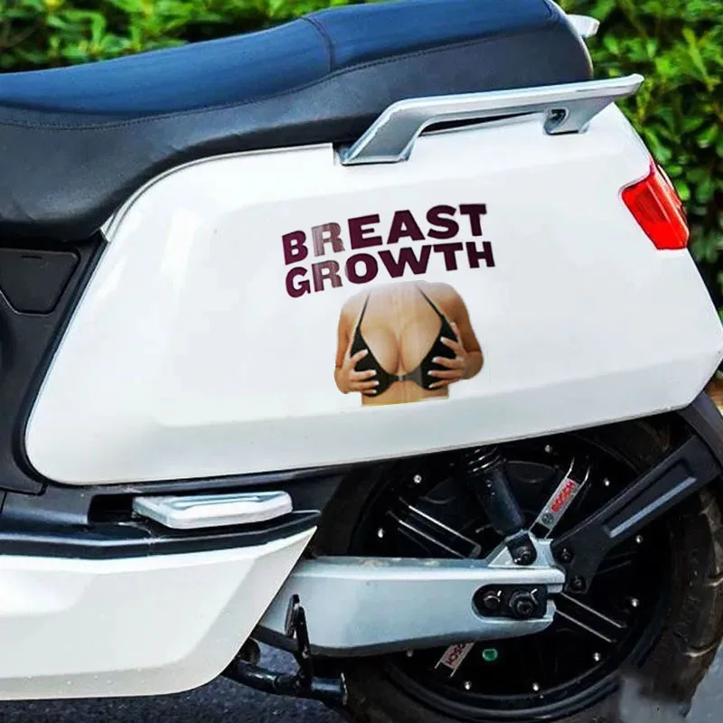 Motorcycle stickers Feminine Breast Growth Fuller Personalized Creative Stickers Transgender MTF T-Girl Trans Made In USA