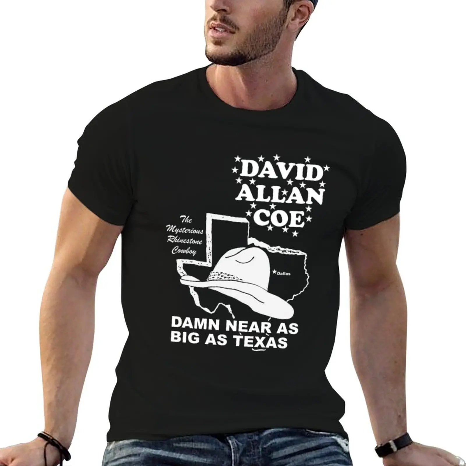 

David Allan Coe Retro_Damn Near T-Shirt anime tshirt man t shirt cotton man t shirts for men casual T-shirt