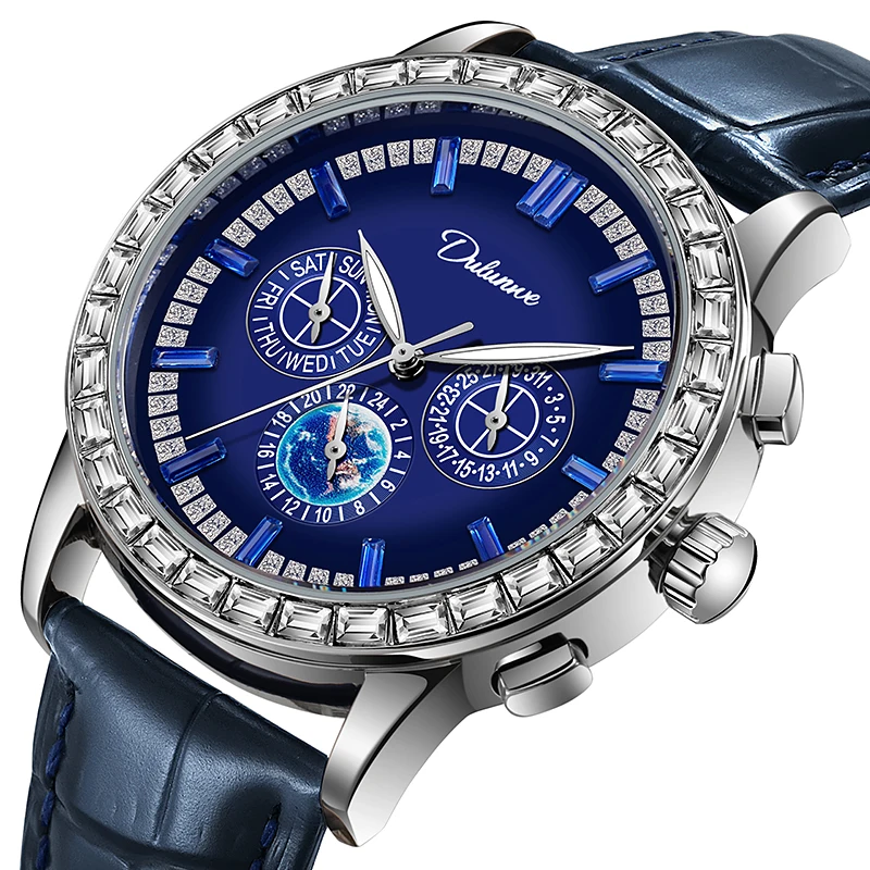 

Мужские роскошные часы с бриллиантами в стиле хип-хоп, модные квадратные водонепроницаемые часы с эффектом "Iced Out", подарок для мужчин