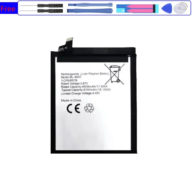 Mobile Phone Battery For Tecno BL-46AT 4700mAh