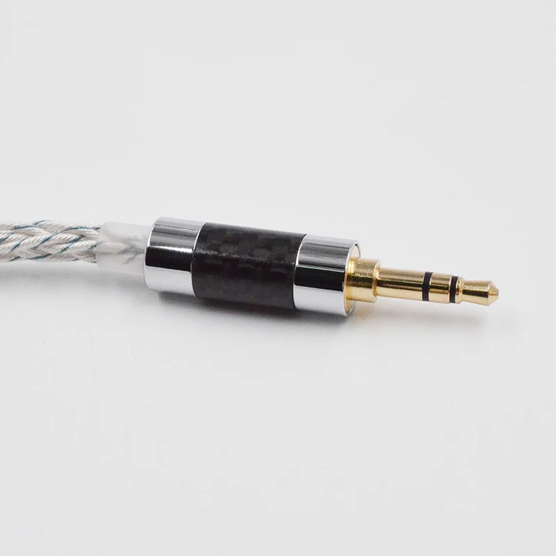 KZ Earphones Cable 8 Core Silver Blue Hybrid 784 Cores Silver Plated Upgrade Cable 2Pin 3.5mm Plug Heaset Wire KZ ZSXPRO ZS10PRO image 4