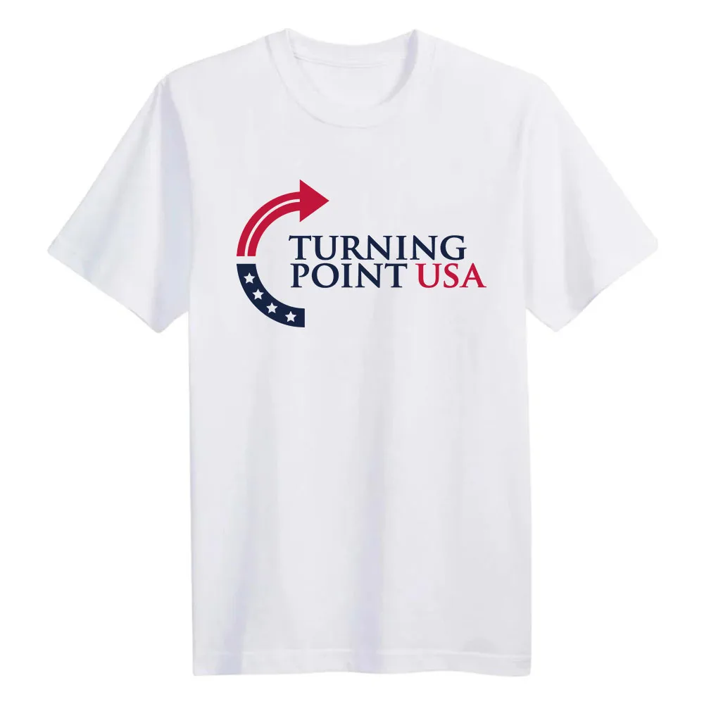 Turning Point Usa Tee American Charlie Kirk Fashion T-shirt Cotton Short Sleeve Casual Unisex Streetwear Men/Women Tshirts Print