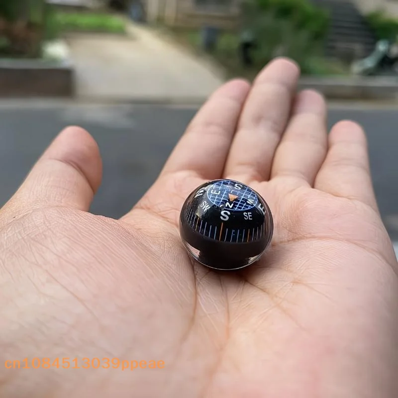 {QTG333} Mini Ball Compass High Precision Waterproof Clear For Hiking Camping Outdoor Direction Guidance