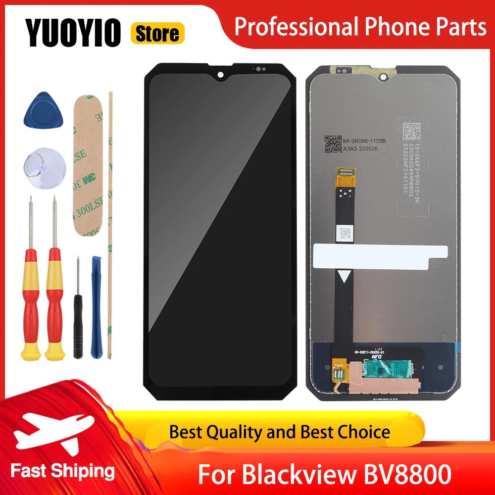 New Original Touch Screen 6.58 Inch for Blackview BL8800 Pro BV8800 2400x1080 LCD Display Digitizer Assembly with Frame and Tool