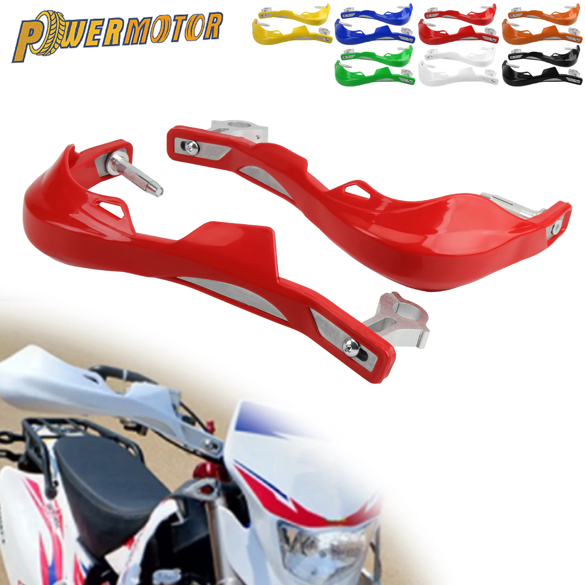 

22mm 28mm Motorcycle Handguard with Handlebar Clamp Hand Guard Plastic Aluminum Accessories For HONDA YAMAHA SUZUKI ATV Dirtbike