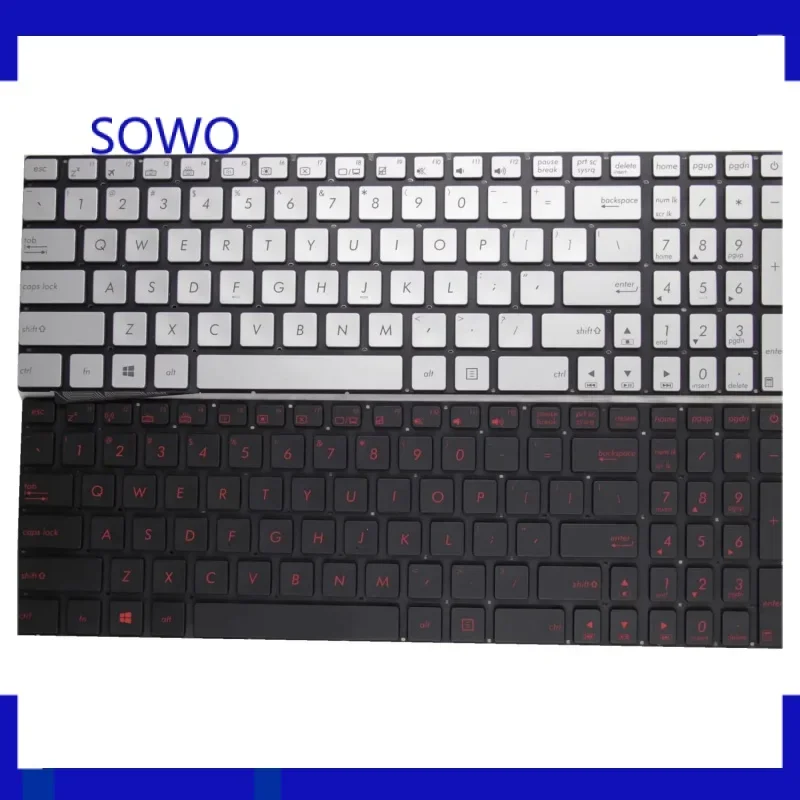 New Keyboard with backlit for ASUS N551 G58 N552 G771 GL552 GL551 ZX50J FX-PLUS PRO6700 6300  FX50