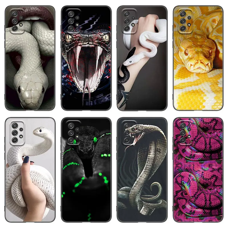 Snake Animal Phone Case For Samsung Galaxy A21 A30 A50 A52 S A13 A22 A32 4G A33 A53 A73 5G A12 A23 A31 A51 A70 A71 A72 Cover