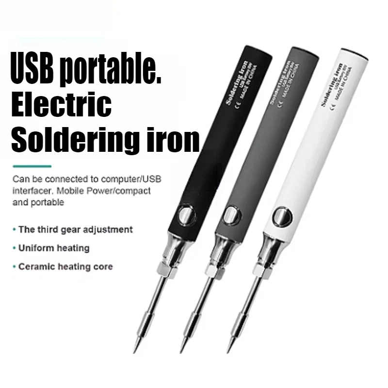 

5V USB Wireless Electric Soldering Iron Portable Solder Iron Pen Rechargeable Temperature Adjustment DIY Welding Equipment