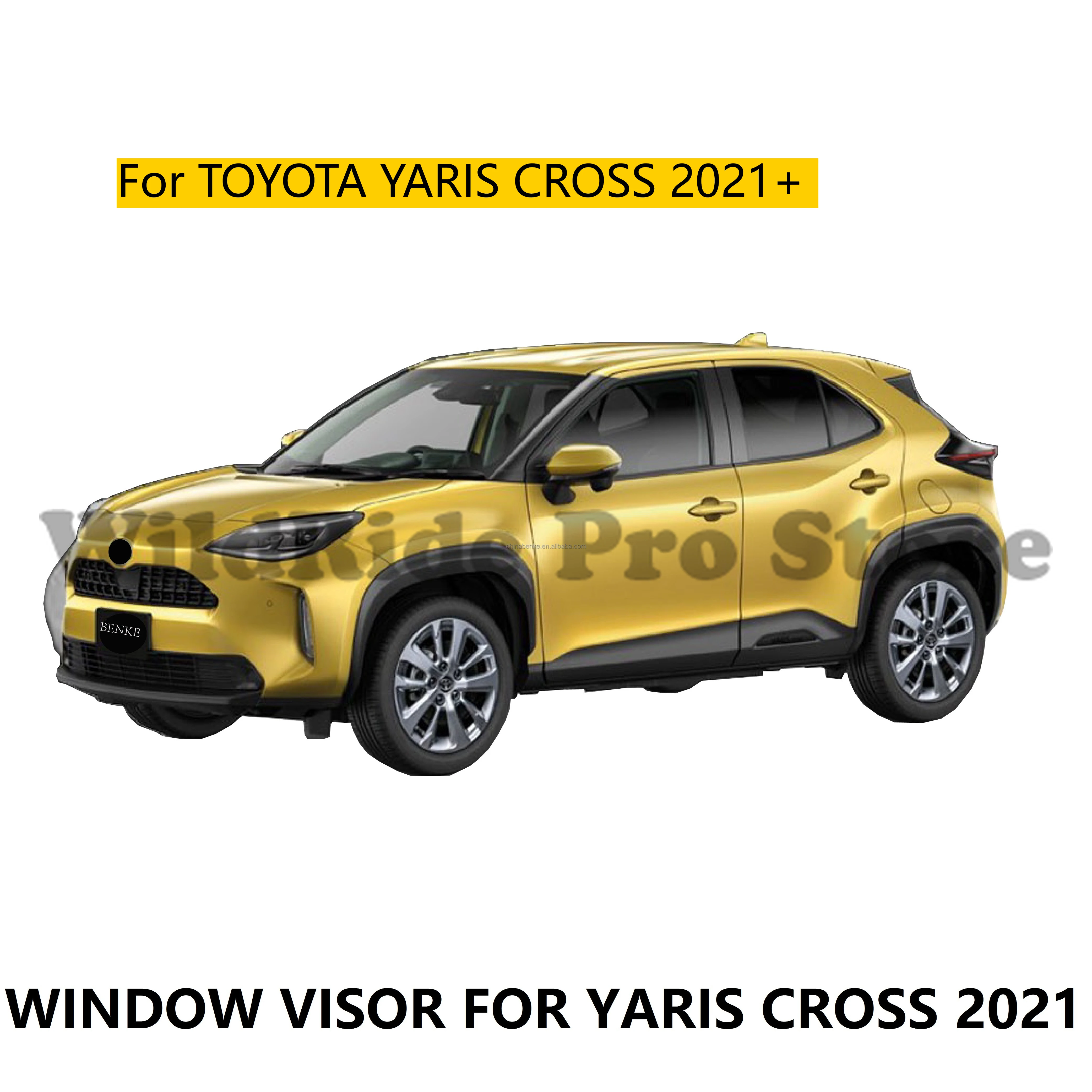 

Подорожный щиток для TOYOTA YARIS CROSS 2021 + защита от дождя на двери автомобиля, боковые окна, солнцезащитный козырек, ветрозащитный дефлектор
