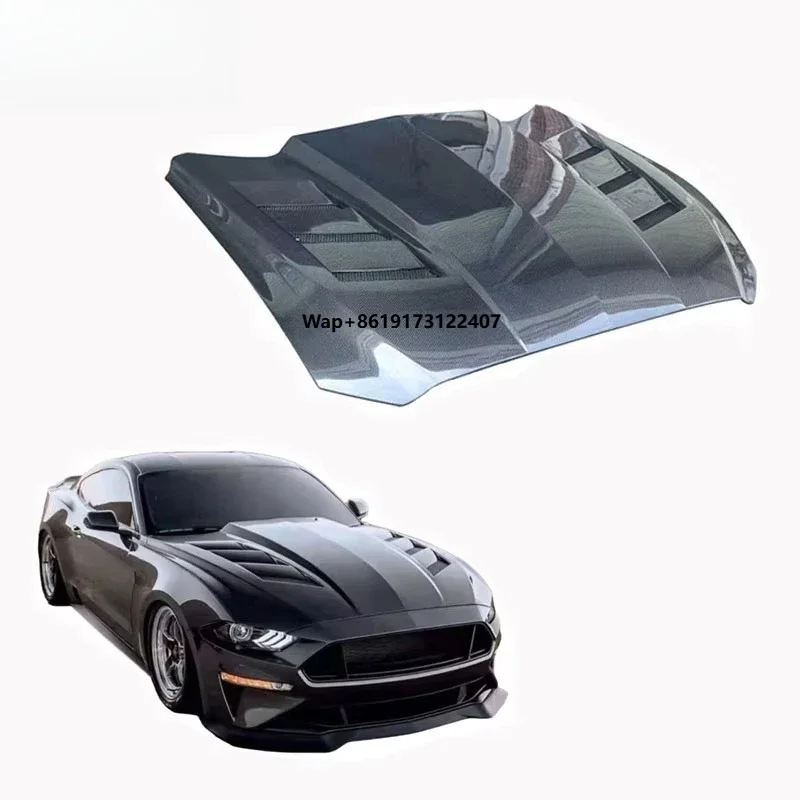 

Customized Car Engine Hood for Mustang Upgraded 2015-2017 Mustang Carbon Fiber Hood