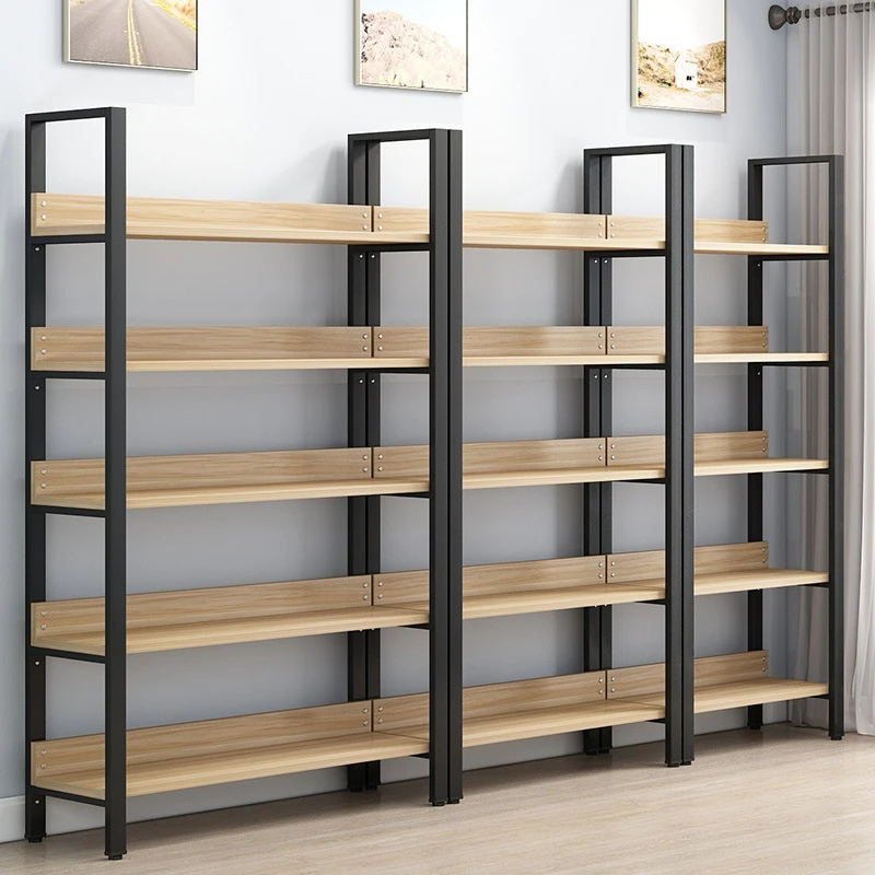 Custom.Custom Multi-Layer Display Rack Wooden Bookshelf for Living Room Floor-Standing Storage Cabinet Supermarket Shop Furnitur