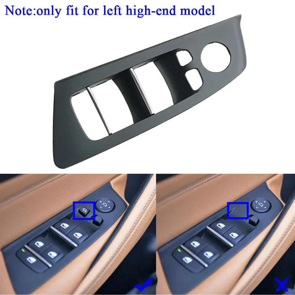 LHD Left Hand Driver Car Inner Door Armrest Window Lift Switch Button Panel Cover For BMW 5 Series G30 G31 F90 525i 530i 540i