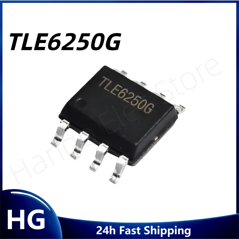 5PCS/ Original TLE6250G SOP8 For car instrument high-speed CAN communication vulnerable IC Chip