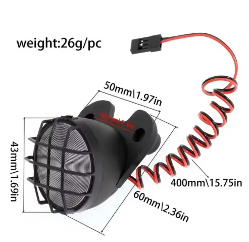 Frontleuchten LED-Lampe Scheinwerfer für LOSI 1/4 Promoto-MX Motorrad Upgrade Teile Zubehör r361