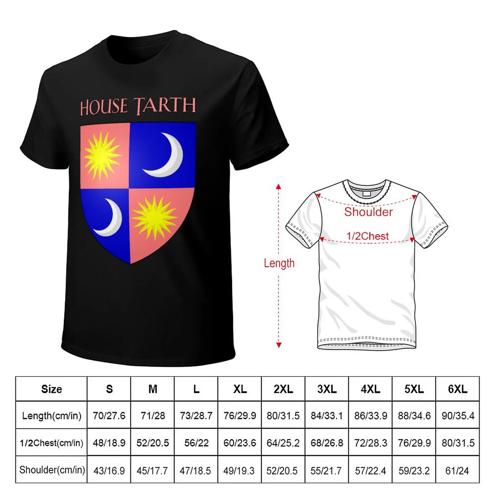 House Tarth (v2) Coat of Arms Heraldry Sigil - A Song of Ice and Fire T-Shirt man t shirt designer T-Shirt