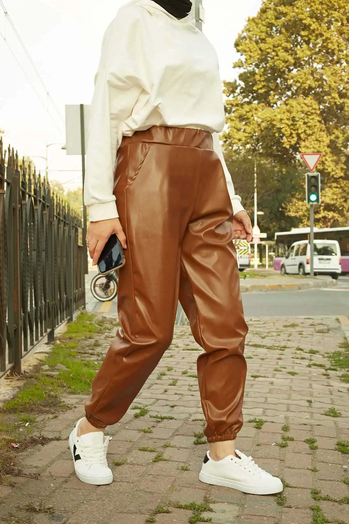 Pantalones de cuero BT Tan