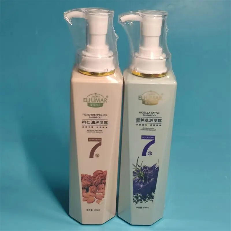 

ELHUMAR Синьцзян Шампунь с персиковым маслом черного семян 500 мл Питательный восстанавливающий увлажняющий уход ​