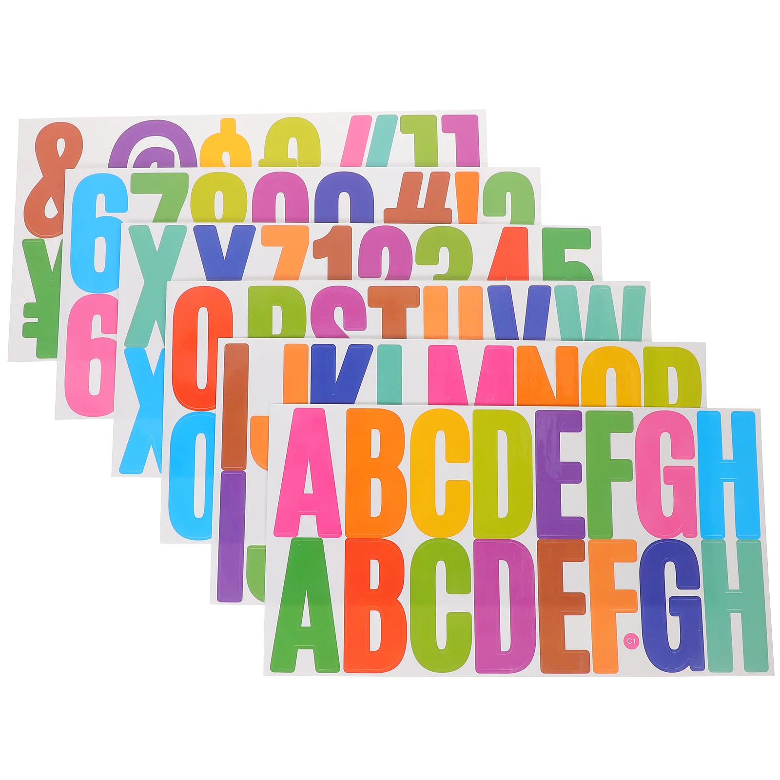 6 Sheets Letter Stickers Journal Supplies Trash Letters for Poster Board Alphabet