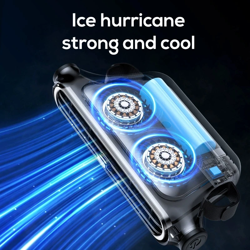 مروحة مقعد السيارة الخالية من الشفرة، بطارية USB قابلة لإعادة الشحن بقدرة 3000 مللي أمبير في الساعة، مروحة تبريد لمسند الرقبة للمقعد الخلفي، هدية ملحقات السيارة بدون فتحة تهوية