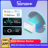 SONOFF MINIR4M MINI Extreme Wi-Fi Smart Switch ESP32 Chip Detach Relay Matter Compatible eWeLink Voice Control via Alexa Google 