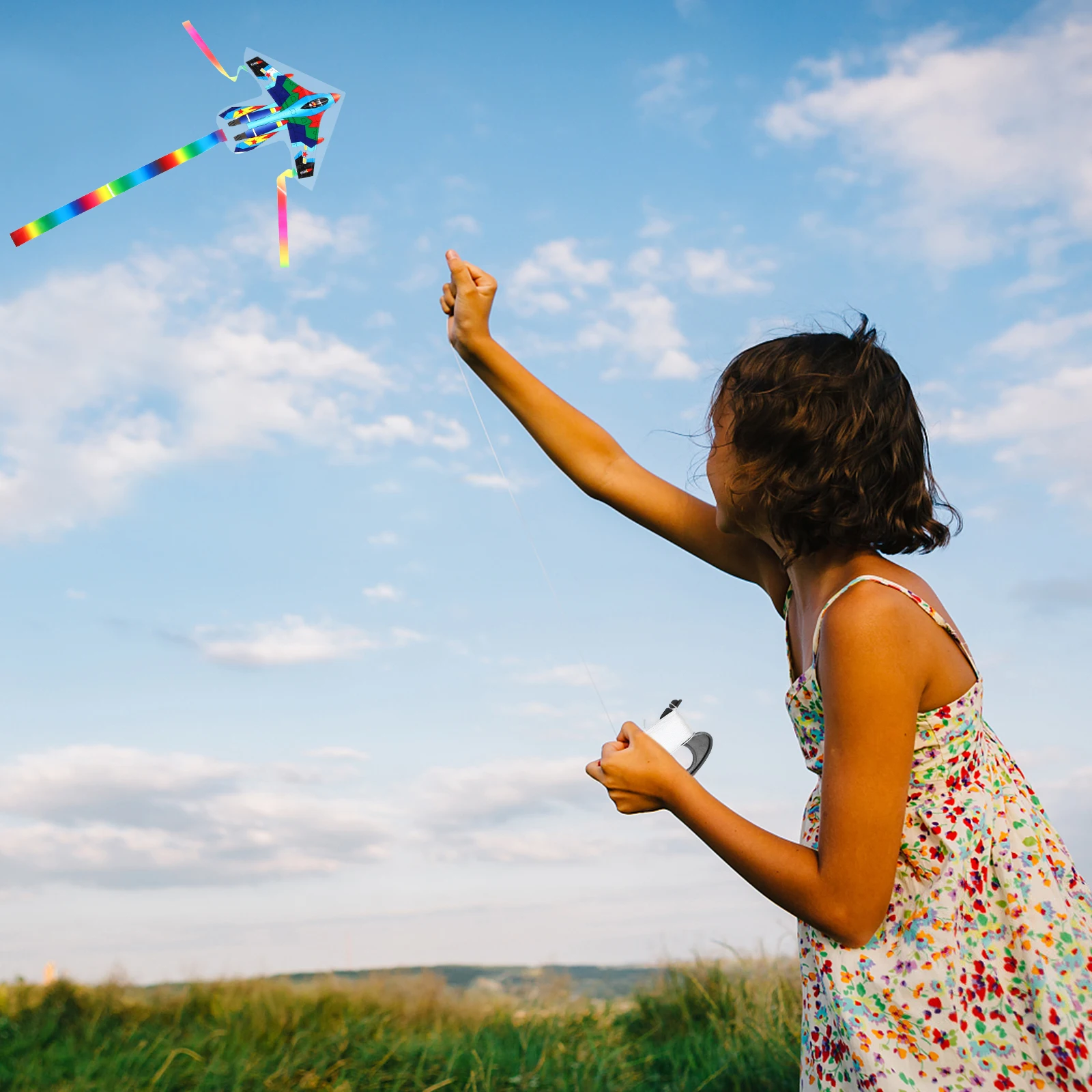 

20 Pcs Plastic Sheet Kite Fishing Rod Mini Outdoor Dynamic Kids Kites Animal Toddler