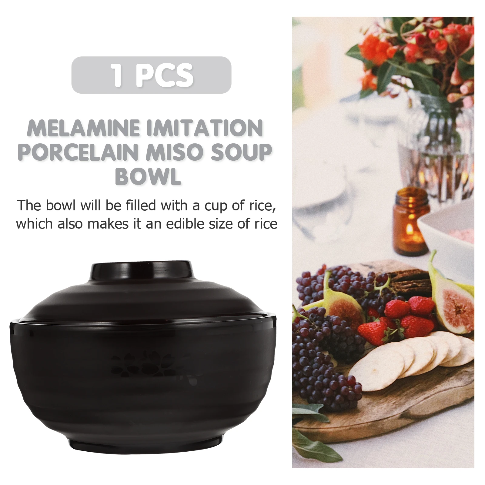 

Japanese Style Miso Soup Kitchen Restaurant Soup Bowl Bowl With Lid Food Tableware Creative Design Smooth Surface For Hot Cold