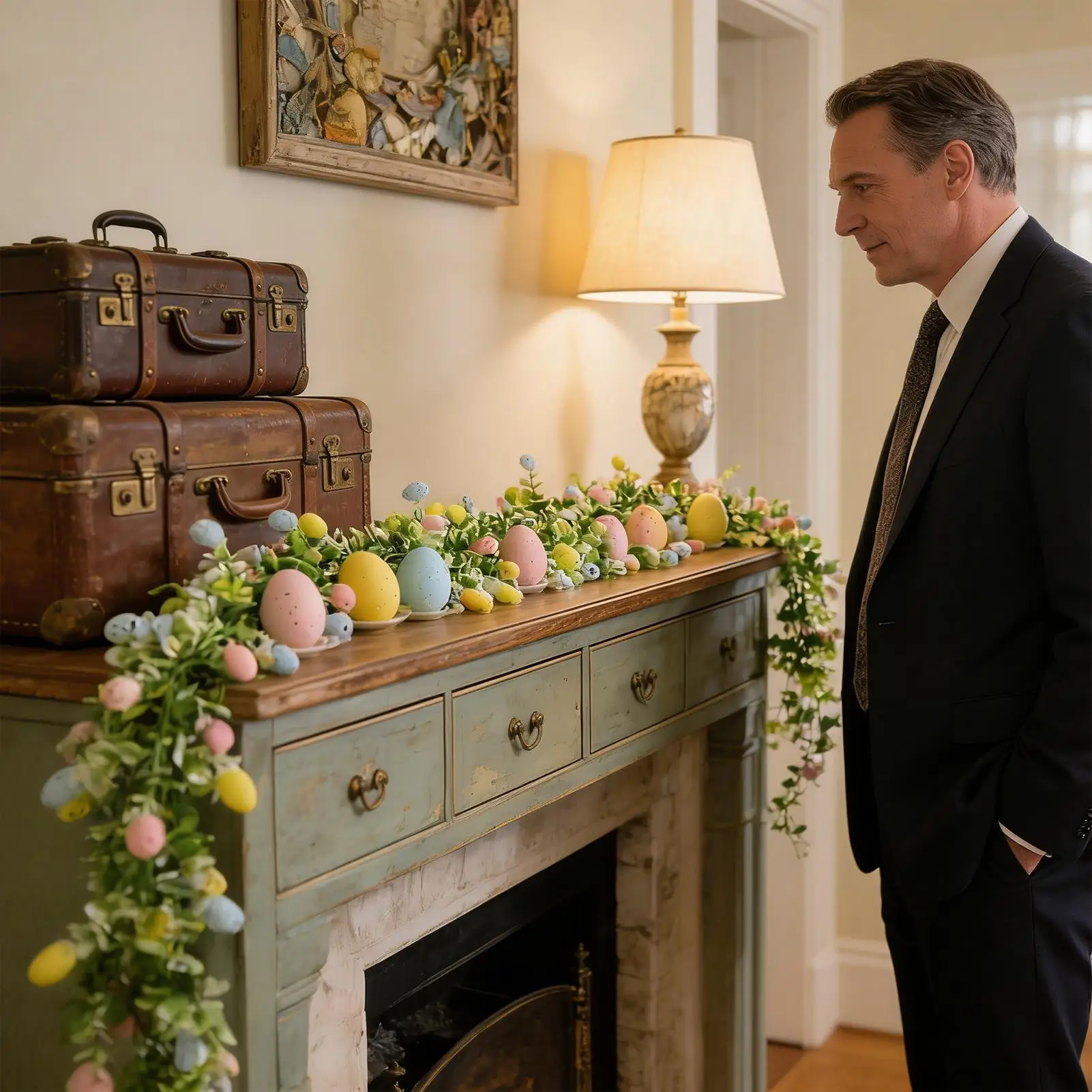 

Пасхальная мантия, гирлянда, 2 шт., искусственное пасхальное яйцо, гирлянда, декор, домашний акцент, украшение для дома, вечеринки, настенный камин