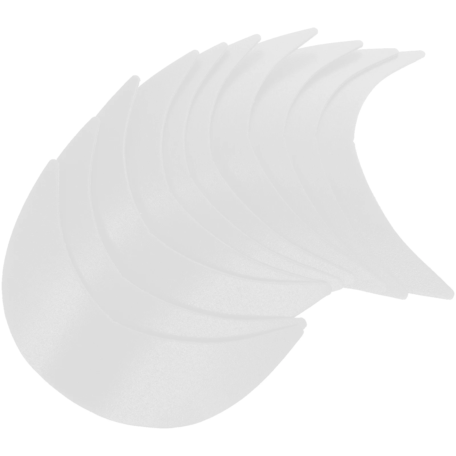 

10 Hat Brim Accessories Baseball Cap Insert White Color Plastic Support Hat Replacement Brim Lightweight Design