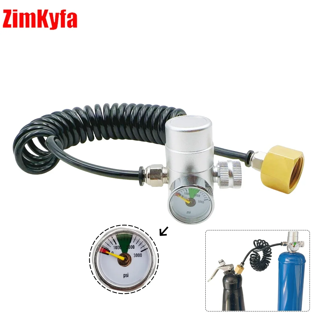 

Whipped Cream Pressure Regulator from Thread M11*1 Fiting NO2 Tank To M22 Thread Cream Jar