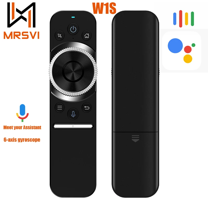 

Most Popular W1S Air Mouse 2.4G Wireless WIFI Fly Remote Control Six-axis Gyr for Smart Android TV Set Top Box Laptop PC