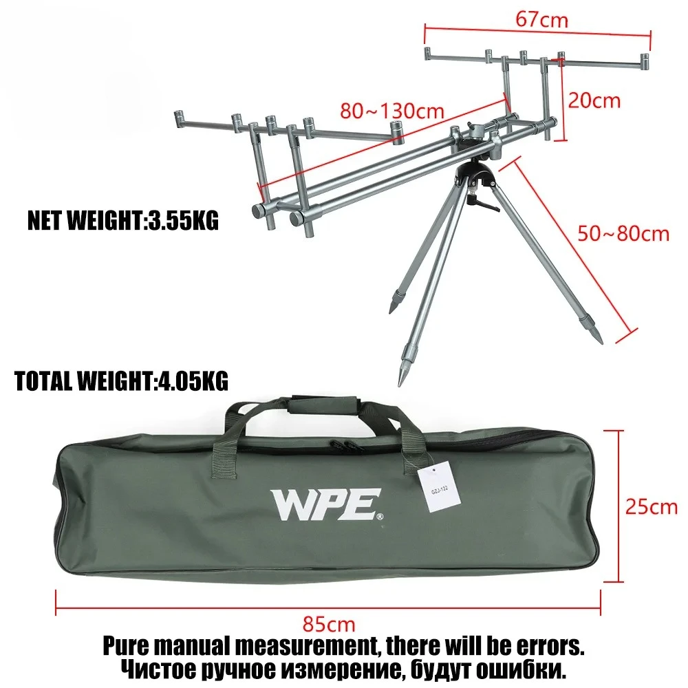 Fishing Rod Holder Fishing Supplies Aluminum Alloy Tripod Turret Ground Insertion Knob Tripod Holder Fishing Branch