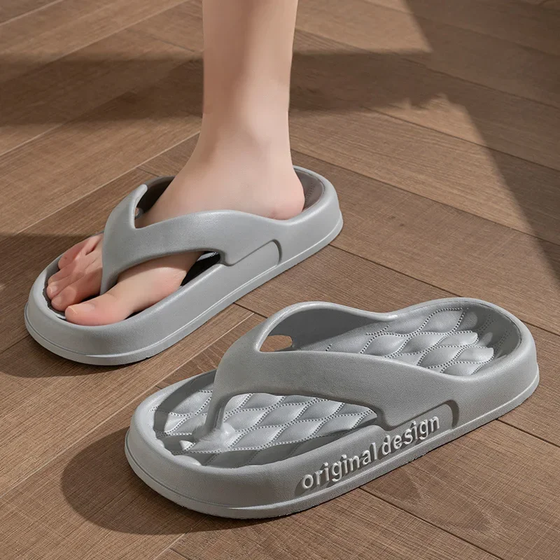 Sandales coordonnantes pour hommes et femmes, pantoufles d'été, tongs d'intérieur décontractées, chaussures de plage confortables