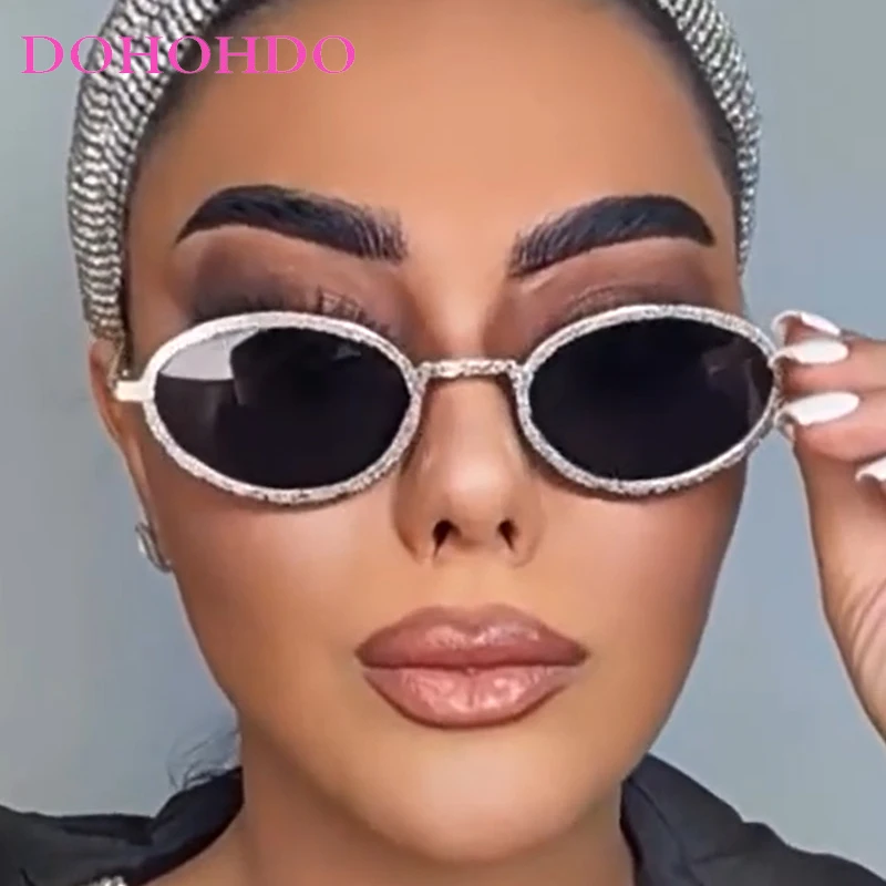 

Fashion Oval Metal Frame Women's Sunglasses Luxury Brand Design Men Sun Glasses Travel Drive Party Popular Eyewear UV400 Lentes