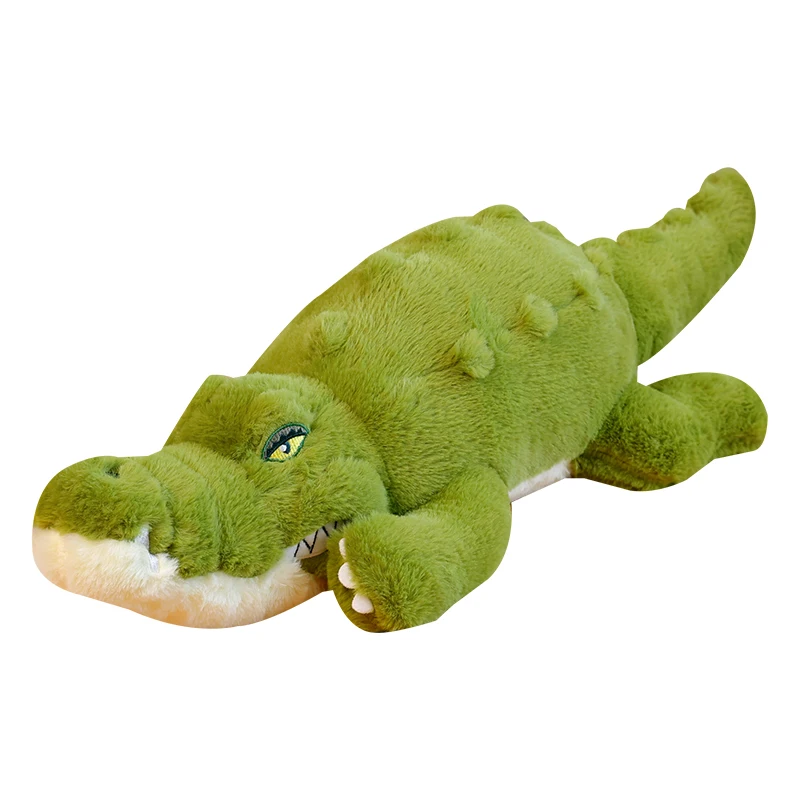 

Big Soft Crocodile Plush Toy Fluffy Full Stuffed Animal Pillow Green Giant Alligator Sofa Cushion Kids Birthday Gift