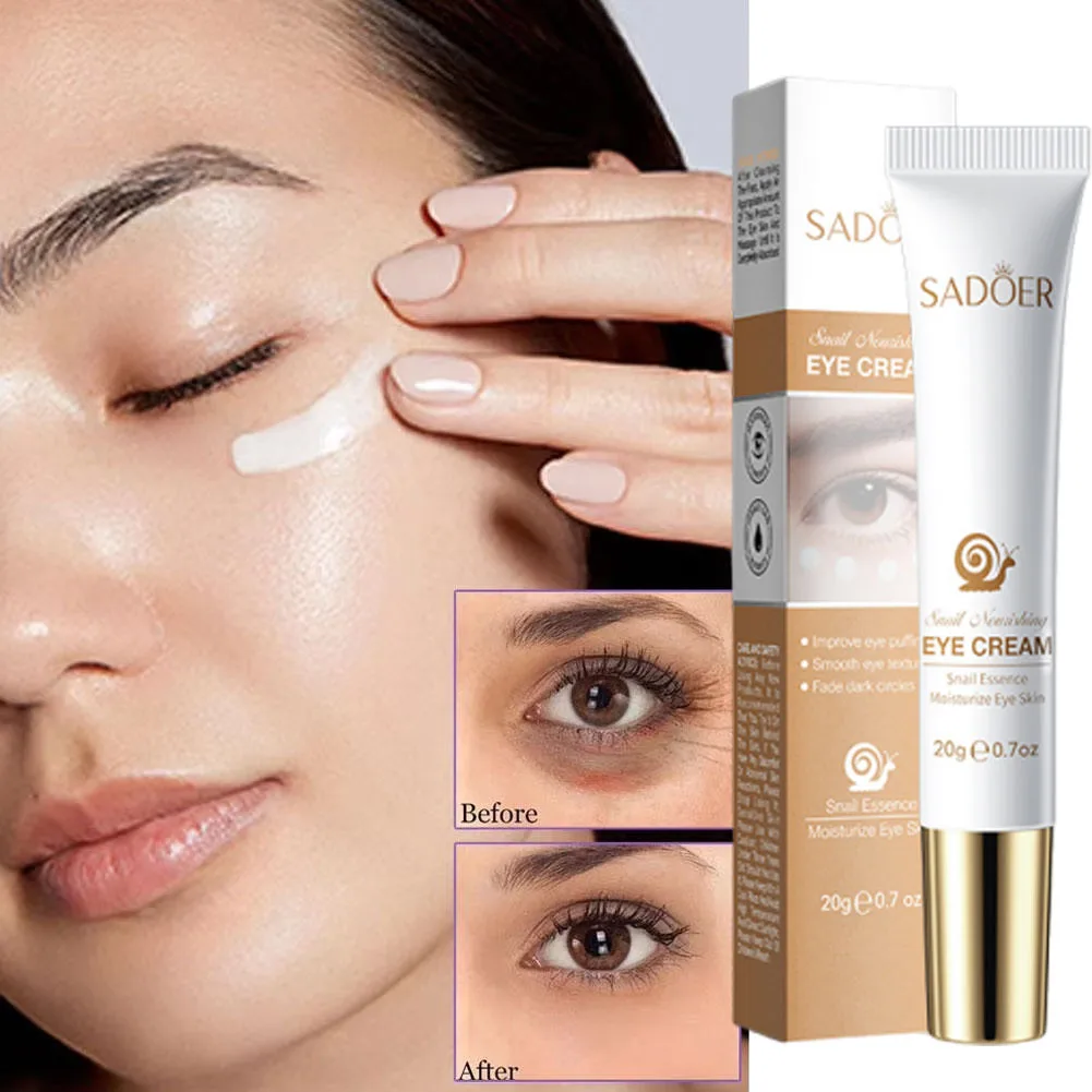 Snail Eye Cream Faded Wrinkle Dark Circles Under The Eyes Reduce Eye Bags Moisturizing Anti-Aging Eyes Skin Care Products