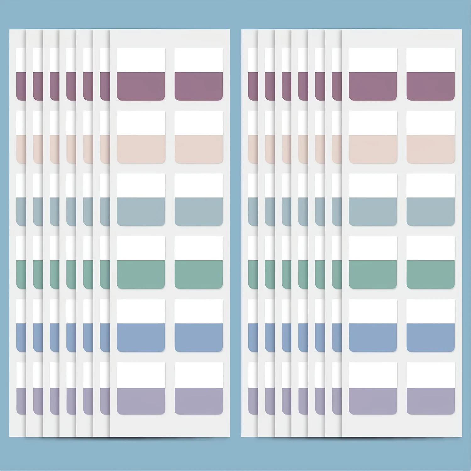 10 Sheets Sticky Index Tabs Colored Book Sticky Tabs for Notebooks Page Tabs for Notebooks File Classification