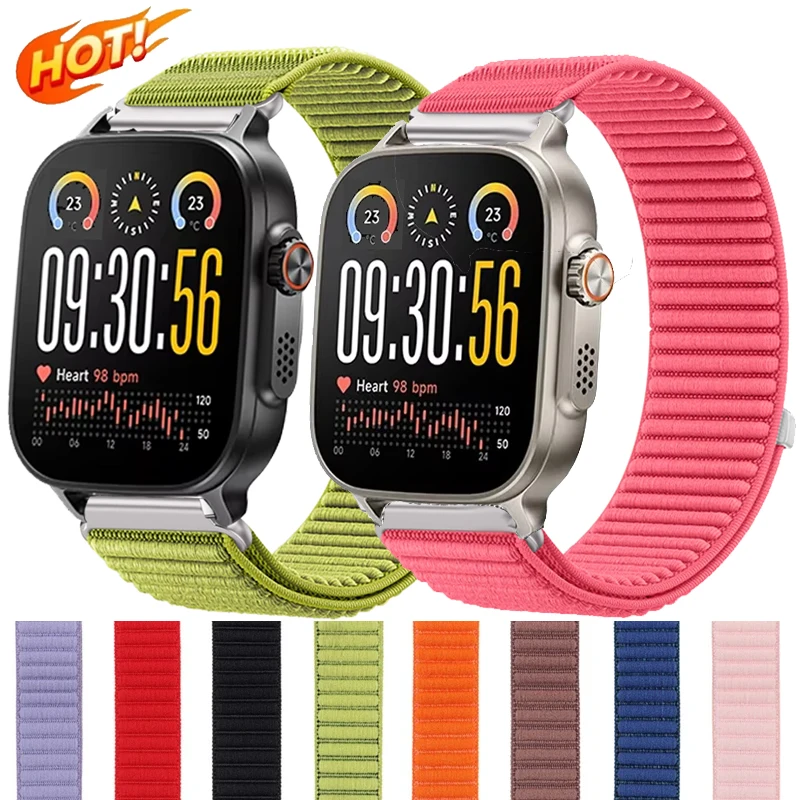 22mm Weave Nylon Loop For Realme Watch 5/Realme S2 S SPro 2 2 Pro 3 3Pro Sport Band For CMF By Nothing Watch 3 Pro 2 1 Correa