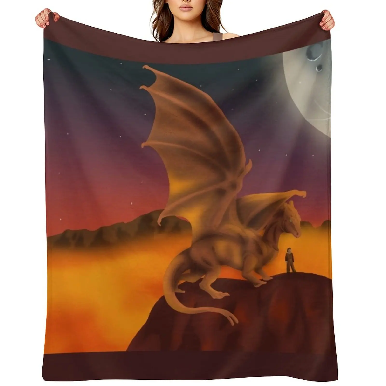 

Chronicles of Pern Dragonriders of Pern Throw Blanket Soft Plush Plaid Thermal sofa bed Blankets