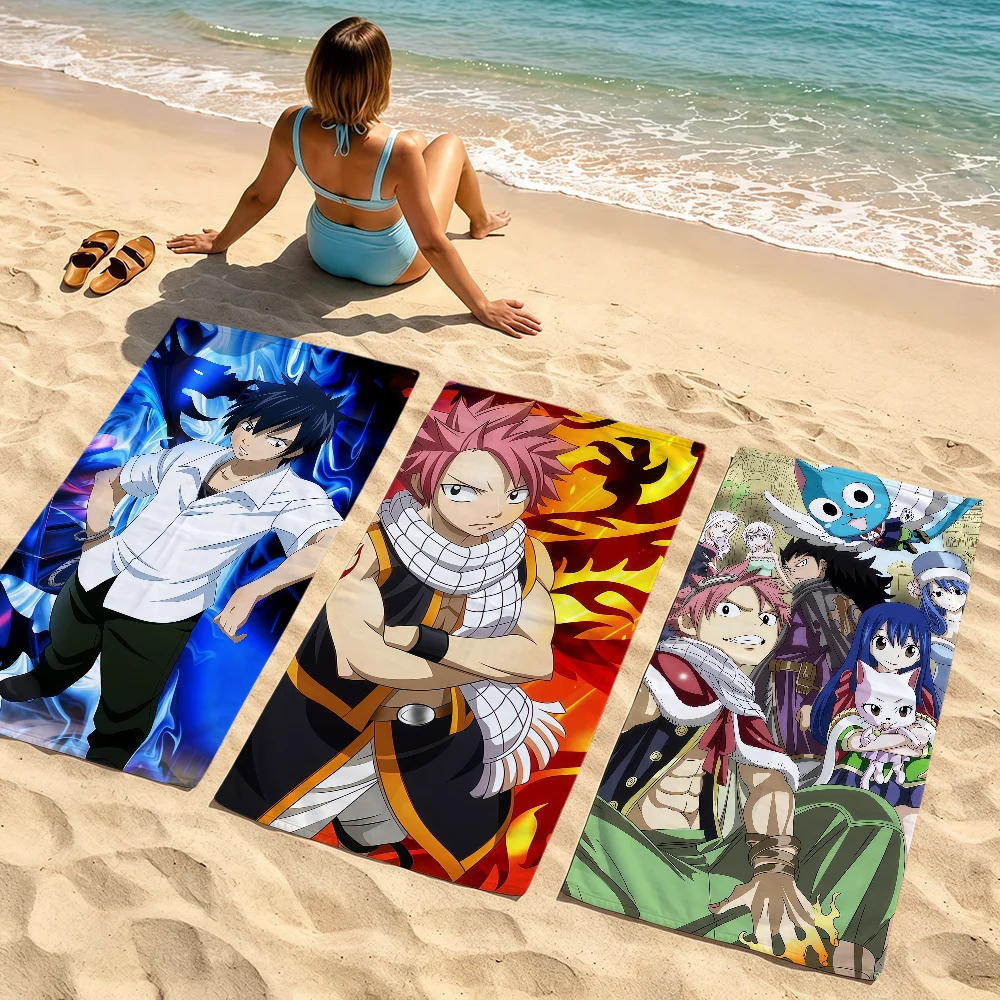 Classic Cool Comic Anime Art F-FAIRY TAIL Towel Soft Beach Towels Trip Swim Pool Bathing Towel Gym Home Decor Gift Holiday
