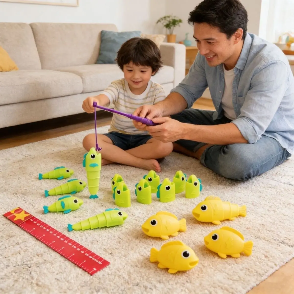 Giocattolo per bambini, gioco di pesca con amo, gioco educativo per la prima infanzia, gioco da tavolo per bambini e bambine, gioco interattivo, regalo