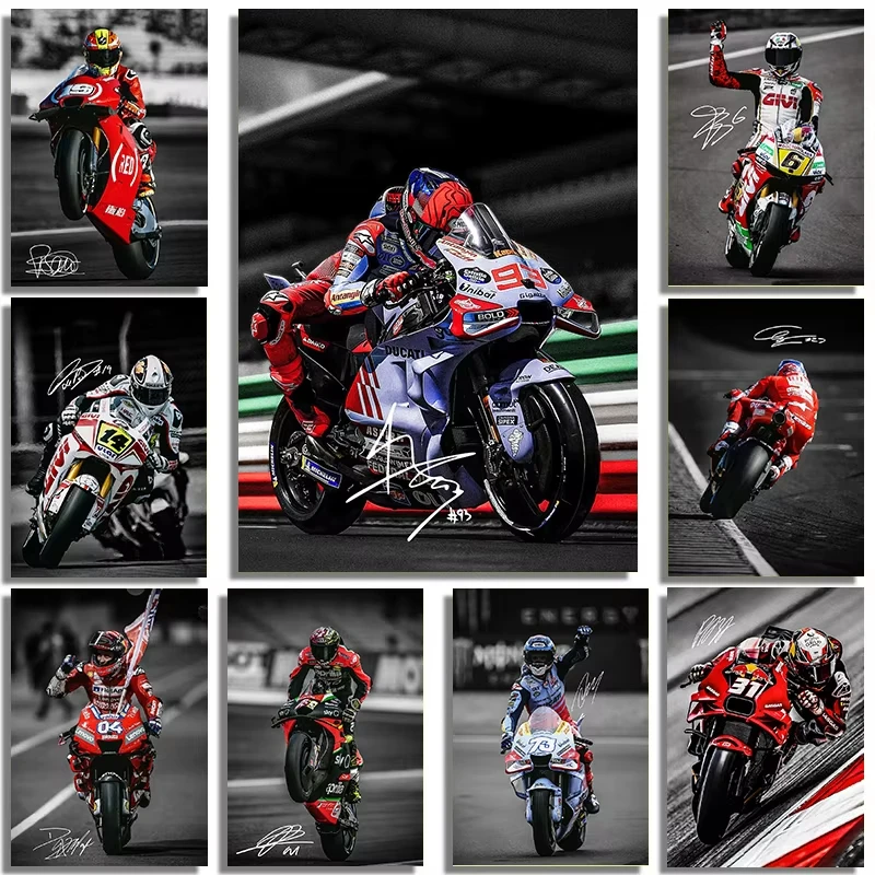 Diamant-Malerei-Set Modernes Supercooles Motorrad-Sport-Prominenten-Porträt-Design Leinwand-Stil Mosaik Heimdekoration
