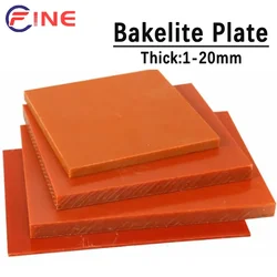 Orange Red Electrical Bakelite Plate Insulated Board Insulation Phenolic Resin Sheet Temperature Resistant Thickness 1-20mm