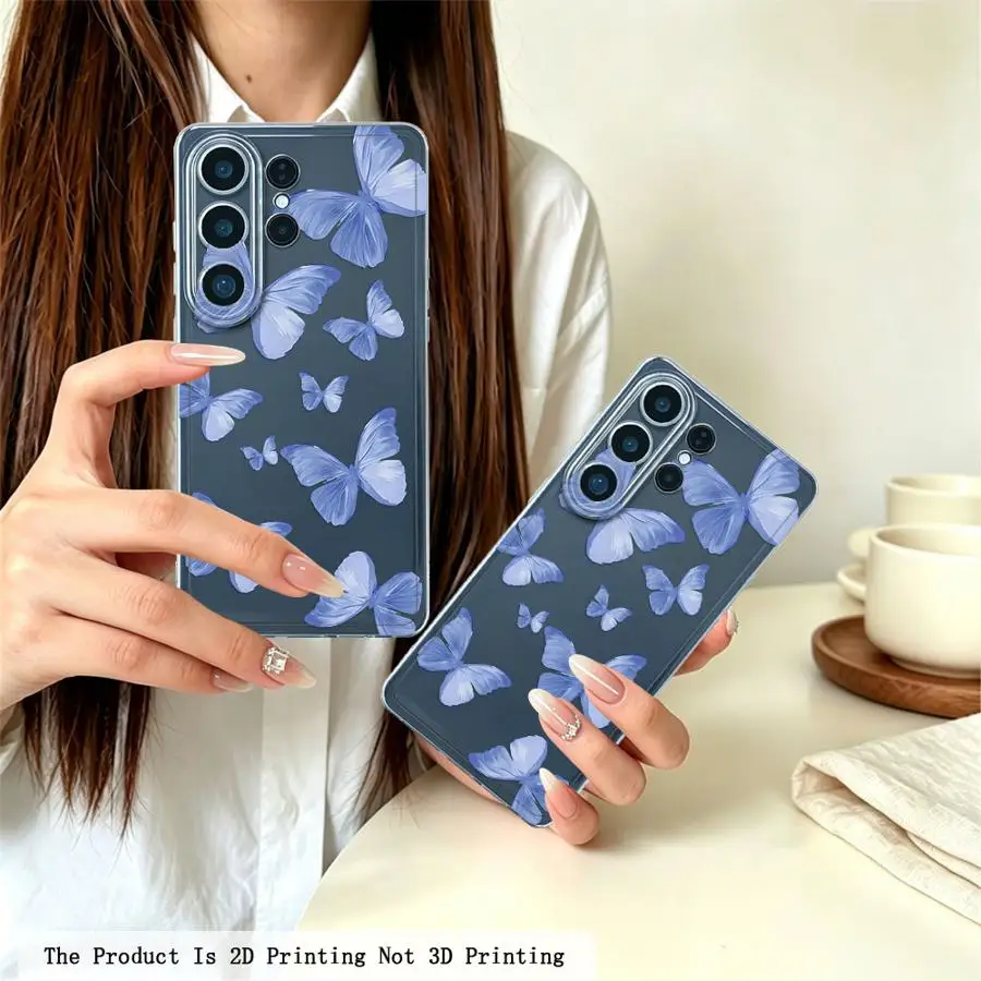 Watercolor Butterfly Phone Cover Case for Samsung Galaxy S26 Ultra S20 Plus S24 S23 Ultra S22 FE S21 S23Ultra S25 Edge Note 20