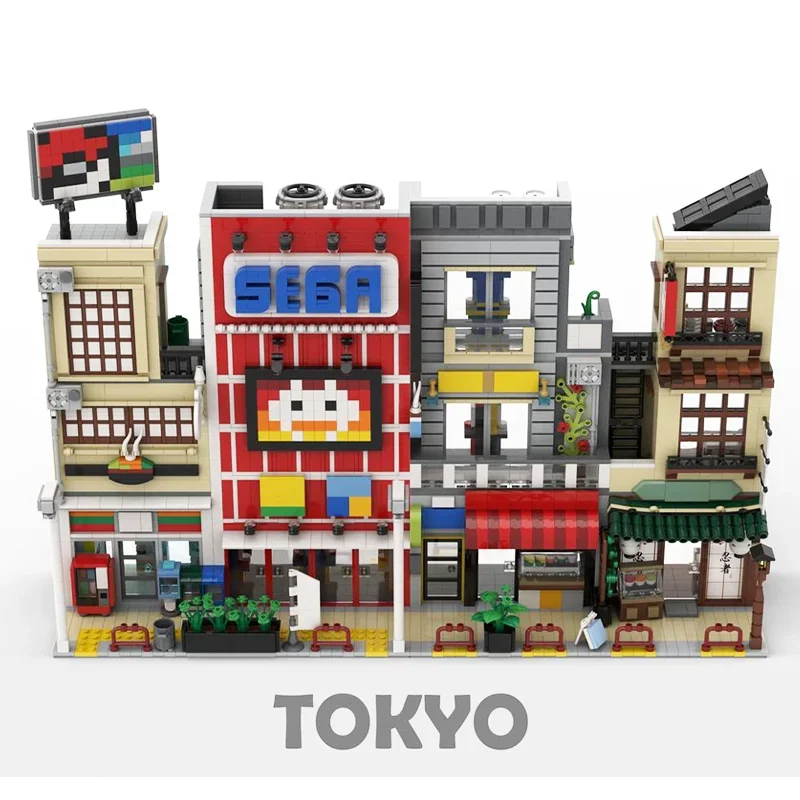 

MOC 4541 шт. Tokyos Архитектурная модель Moc Строительные блоки Развивающие обучающие игрушки | Техническая сборная игрушка | Детский подарок