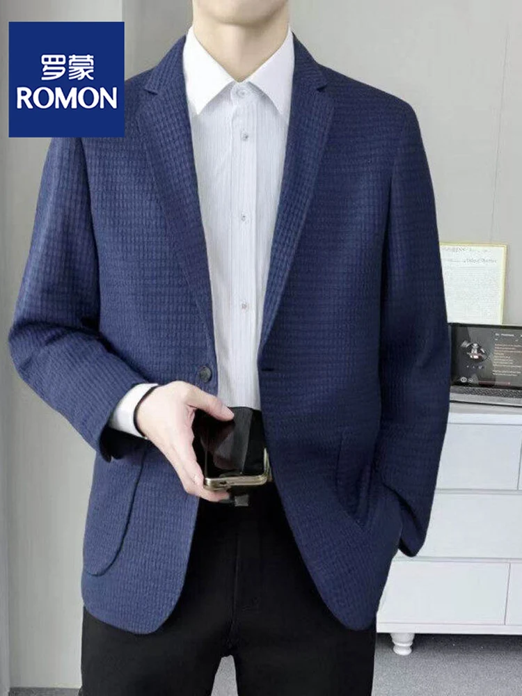 

Lormen Heavyweight Ice Silk Single-breasted Men's Jaet Ultra-thin Breathable Summer Busin Casual Suit Lightweight