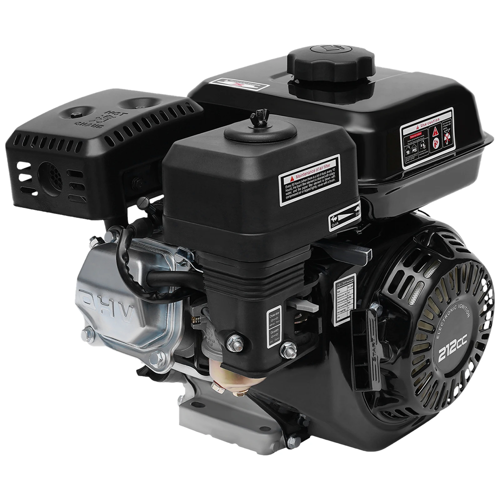 212CC 7.5HP 4-السكتة الدماغية Pullstart OHV محرك البنزين تبريد الهواء محرك البنزين استبدال لهوندا GX160 أفقي 168F #3