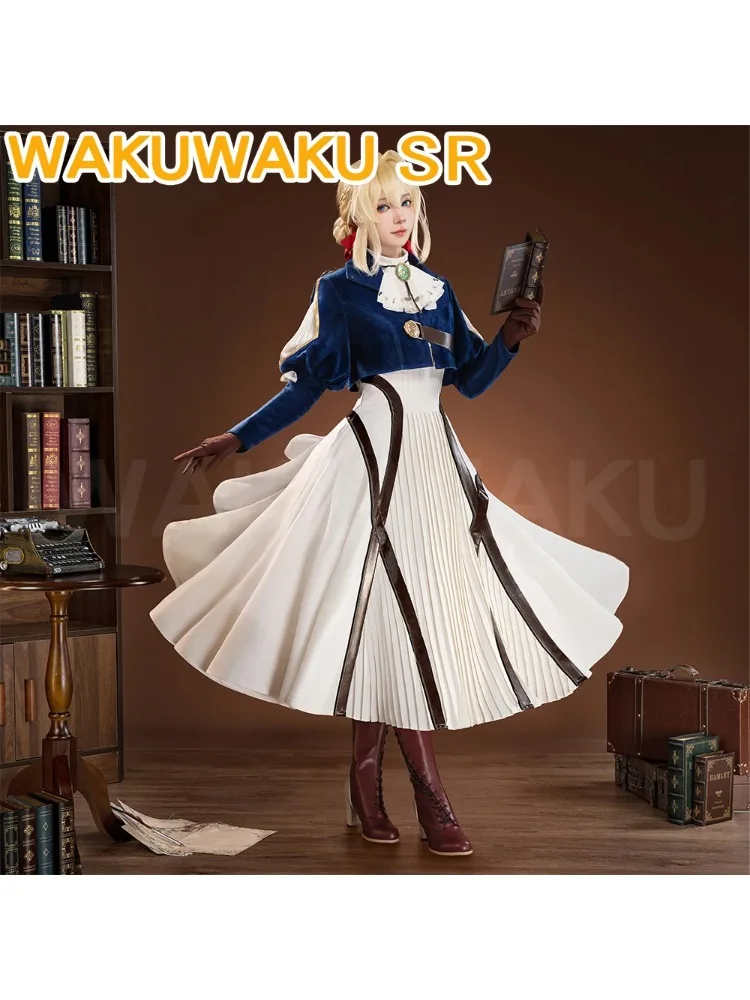 Violet Evergarden Cosplay Kostuum Anime Violet Evergarden WakuWaku-SR Vrouwen Meid Jurk Kostuum Violet Cosplay Lolita - afbeelding 2